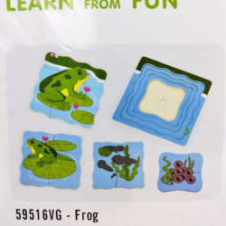 Puzzle warstwowe z żabką