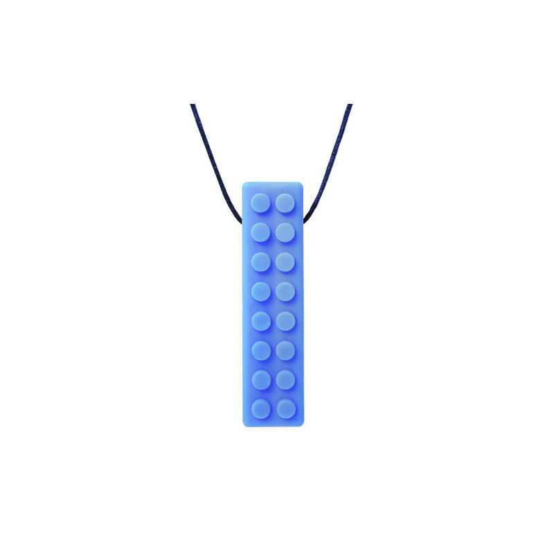 Gryzak naszyjnik Lego Brick Stick: niebieski, twardy