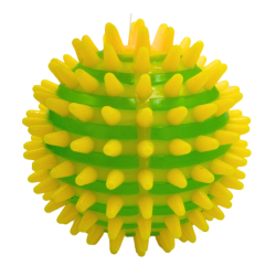 Dwukolorowa piłka do masażu ze światłem 9 cm