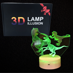 Lampka 3D dinozaur