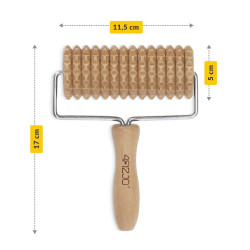 Drewniany masażer – Wałek do masażu ciała 17 cm