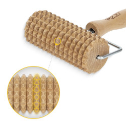 Drewniany masażer – Wałek do masażu ciała 17 cm