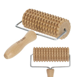 Drewniany masażer – Wałek do masażu ciała 17 cm