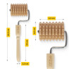 Drewniany wałek do masażu - Antycellulitowy masażer do ciała z naturalnego drewna