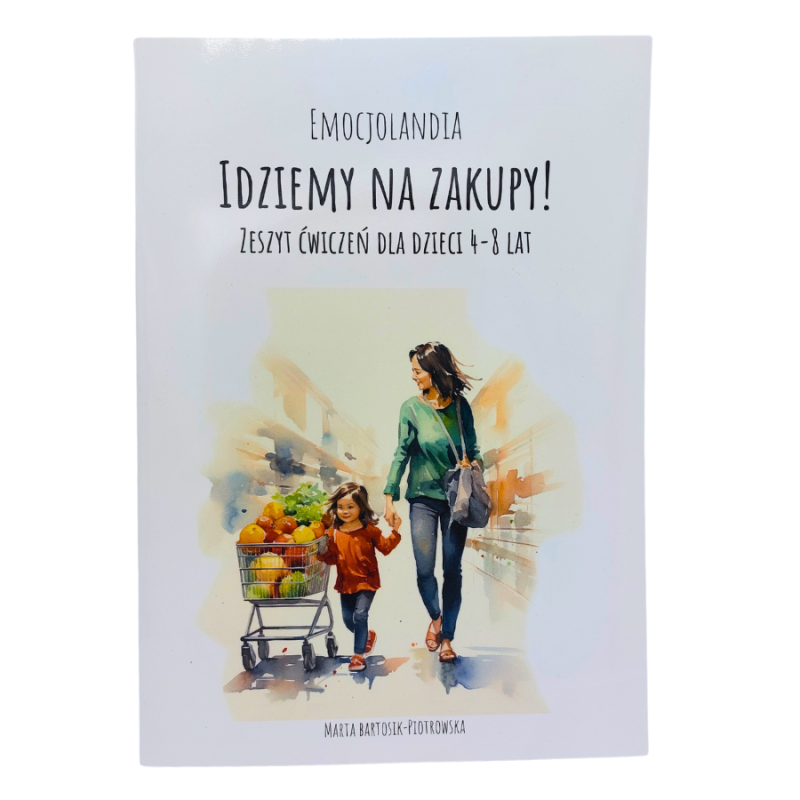 Zeszyt Ćwiczeń "Idziemy na zakupy" 4-8 lat - Nauka Emocji i Zakupów | Emocjolandia