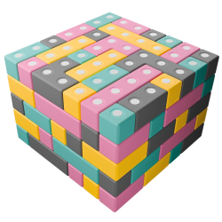 Magnetyczne klocki piankowe TUKI® BUILDER 128 – Kreatywna zabawa