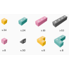 Magnetyczne klocki piankowe TUKI® BUILDER 128 – Kreatywna zabawa