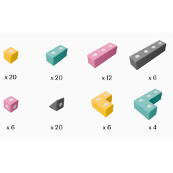 Magnetyczne klocki piankowe TUKI® BUILDER 94 – Kreatywna zabawa