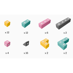 Magnetyczne klocki piankowe TUKI® BUILDER 56 – Kreatywna zabawa
