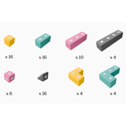 Magnetyczne klocki piankowe TUKI® BUILDER 76 – Kreatywna zabawa
