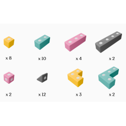 Magnetyczne klocki piankowe TUKI® BUILDER 43 – Kreatywna zabawa