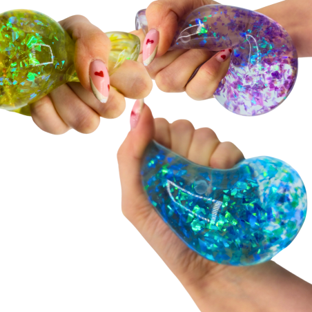 Gniotek Squishy z Konfetti – Antystresowy, 7 cm