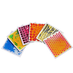 Kolorowe płytki sensoryczne z cieczą – terapia i zabawa SI