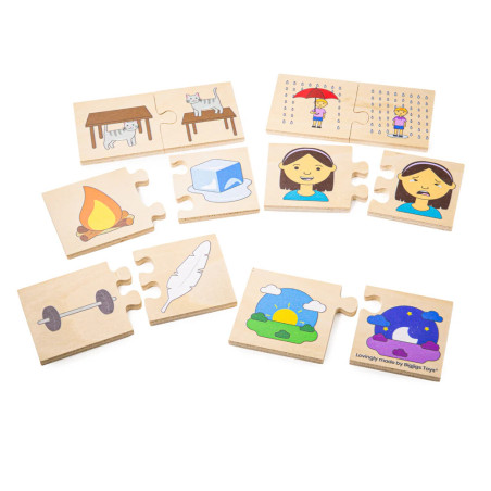 Edukacyjne puzzle przeciwieństwa – nauka przez zabawę!