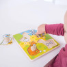 Drewniana układanka z uchwytami – pierwsze puzzle dla dzieci