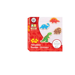 Dwuelementowe Puzzle Dinozaury – Nauka i Zabawa | 12M+