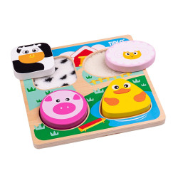Puzzle Dotknij i Poczuj Farma – Rozwój sensoryczny dzieci