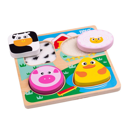 Puzzle Dotknij i Poczuj Farma – Rozwój sensoryczny dzieci Puzzle Dotknij i Poczuj Farma – Rozwój sensoryczny dzieci