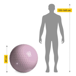 Piłka rehabilitacyjna sensoryczna 65 cm z wypustkami – masaż, rehabilitacja