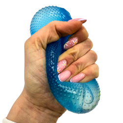neonowy, cukrowy gniotek z delikatnymi wypustkami – sensoryczna zabawa 6,5 cm