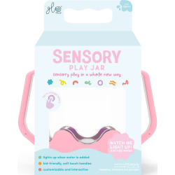 Różowy słoik sensoryczny Glo Pals – światło, relaks, zabawa