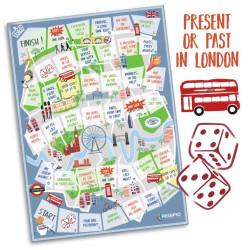 Gra językowa Present or Past in London – nauka angielskiego