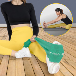 Taśma rehabilitacyjna FLAT BAND zielona 5-8 kg na metry