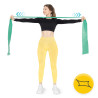 Taśma rehabilitacyjna FLAT BAND zielona 5-8 kg na metry