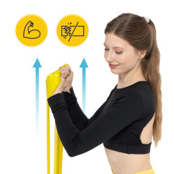 Taśma rehabilitacyjna żółta 30 m | Bardzo lekki opór 1-2 kg