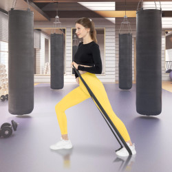 Taśma rehabilitacyjna czarna 30 m | Bardzo ciężki opór 12–15 kg