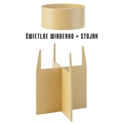 Świetlne wiaderko do terapii SI ze stojakiem LED