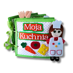 Książeczka sensoryczna Moja Kuchnia – edukacja przez zabawę