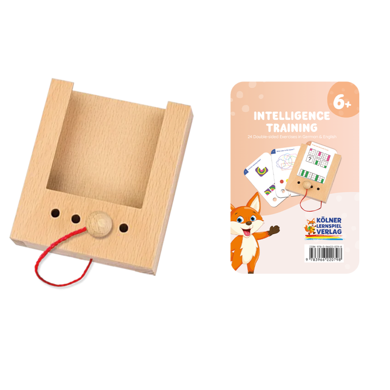 Edukacyjne Drewniane Pudełko WiemTo – Nauka przez zabawę