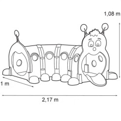 Modułowy Tunel Gąsienica FEBER – zabawa i terapia SI