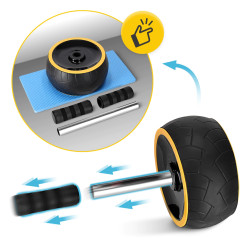 Szerokie kółko AB Wheel XL – trening i rehabilitacja w domu