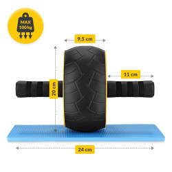 Szerokie kółko AB Wheel XL – trening i rehabilitacja w domu