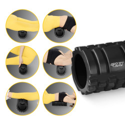 Wałek do masażu z wypustkami EVA 33 cm – twardy roller