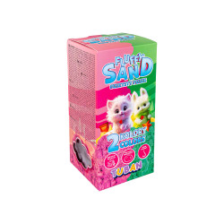 Puszysty Piasek Fluffy Sand – Zestaw Różowy i Zielony 2x70g