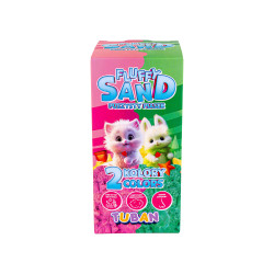 Puszysty Piasek Fluffy Sand – Zestaw Różowy i Zielony 2x70g