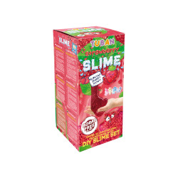 Zestaw Slime Truskawka DIY – zapachowy, sensoryczny, brokatowy