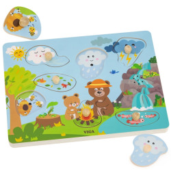 Puzzle dźwiękowe VIGA – edukacja i rozwój dziecka 18+