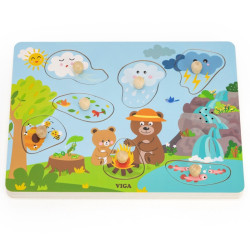 Puzzle dźwiękowe VIGA – edukacja i rozwój dziecka 18+