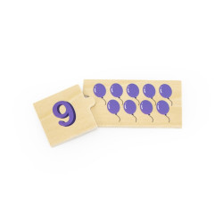 Drewniane Puzzle Dopasuj Liczby – Nauka i Zabawa Montessori