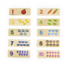 Drewniane Puzzle Dopasuj Liczby – Nauka i Zabawa Montessori