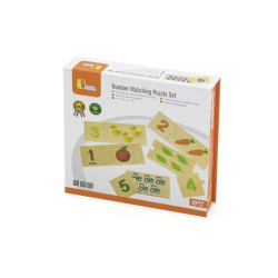 Drewniane Puzzle Dopasuj Liczby – Nauka i Zabawa Montessori