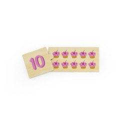 Drewniane Puzzle Dopasuj Liczby – Nauka i Zabawa Montessori