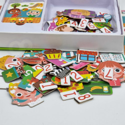 Magnetyczne Puzzle Drewniane TOOKY TOY – Kreatywna Nauka
