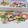Magnetyczne Puzzle Drewniane TOOKY TOY – Kreatywna Nauka
