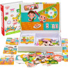 Magnetyczne Puzzle Drewniane TOOKY TOY – Kreatywna Nauka