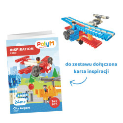 Klocki konstrukcyjne Lotnisko 142 el. | Bezpieczna zabawa 2+